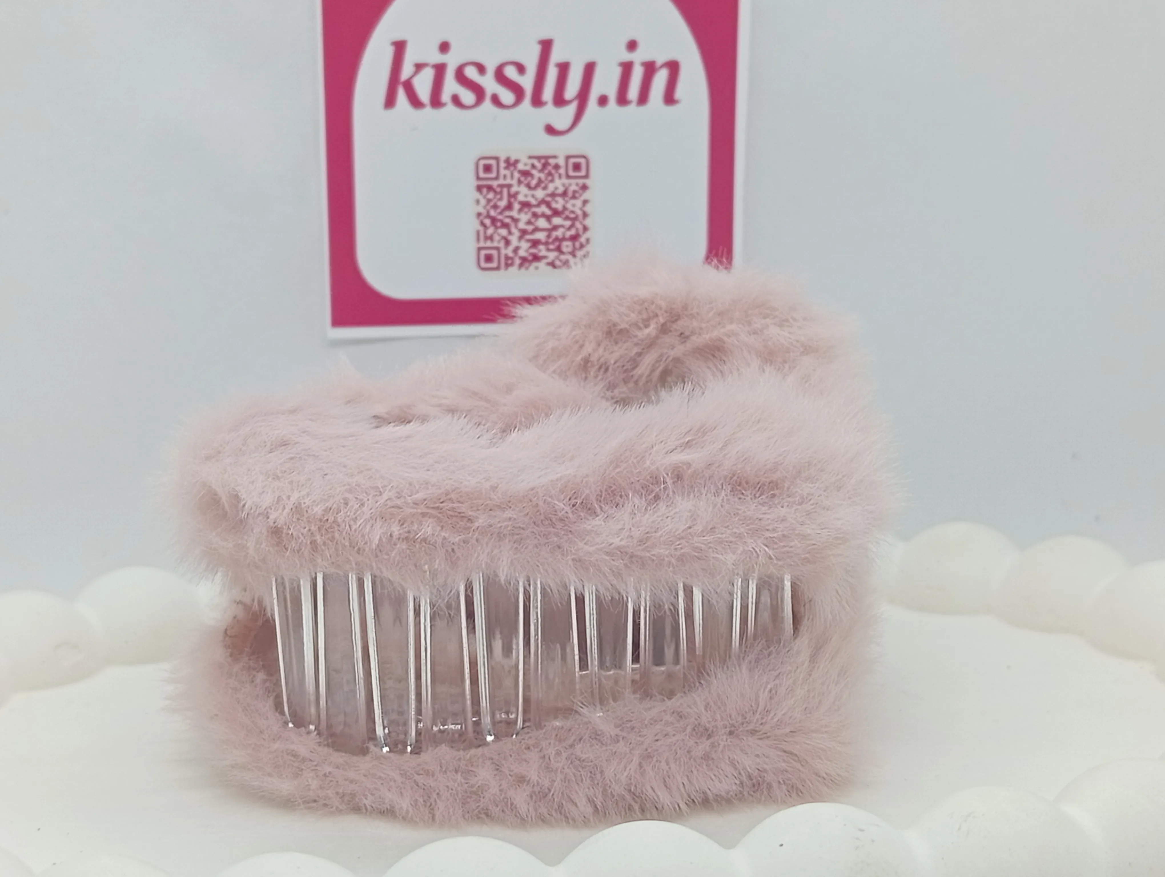 Faux Fur Hair Claw Clip