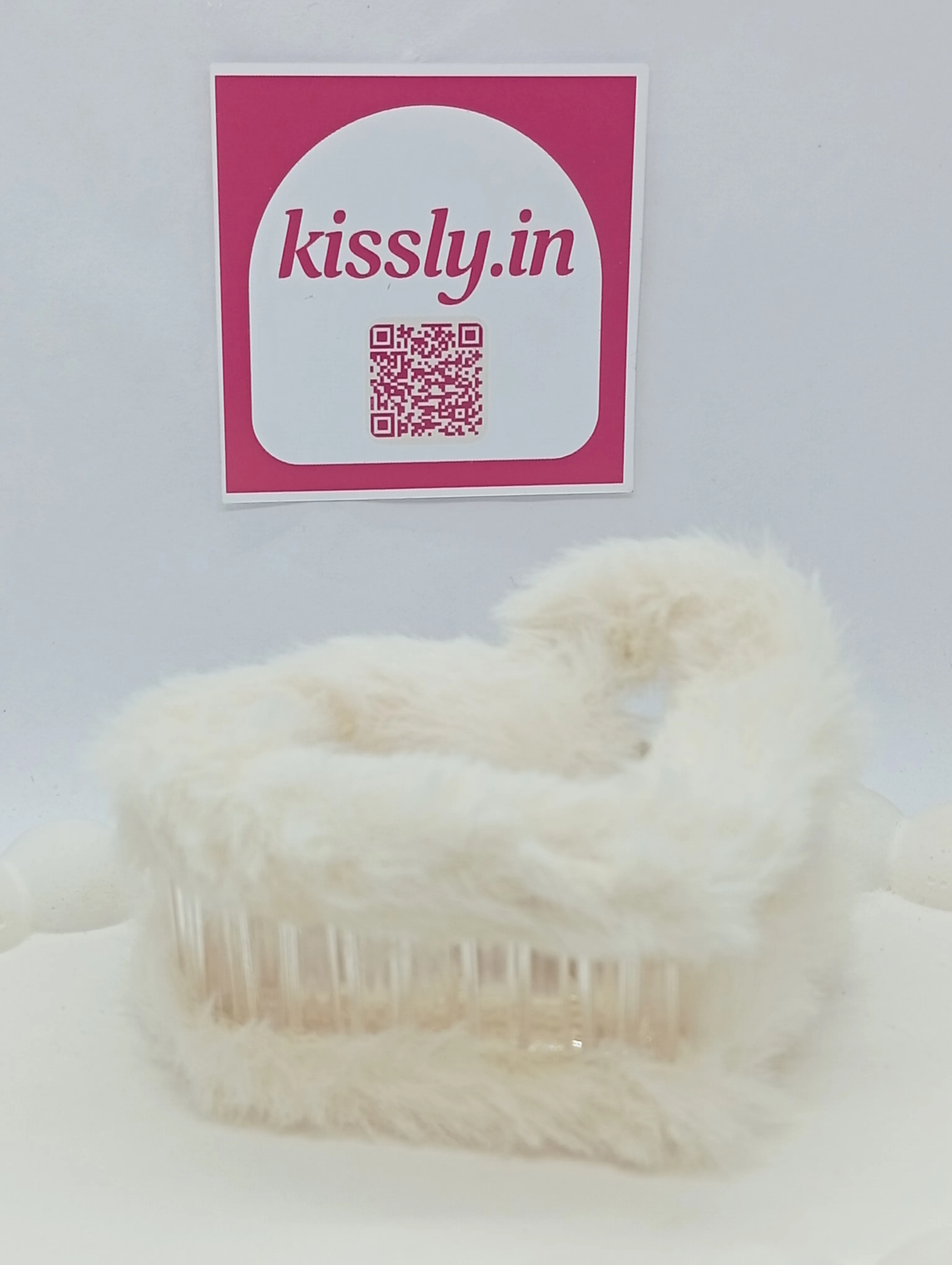 Faux Fur Hair Claw Clip
