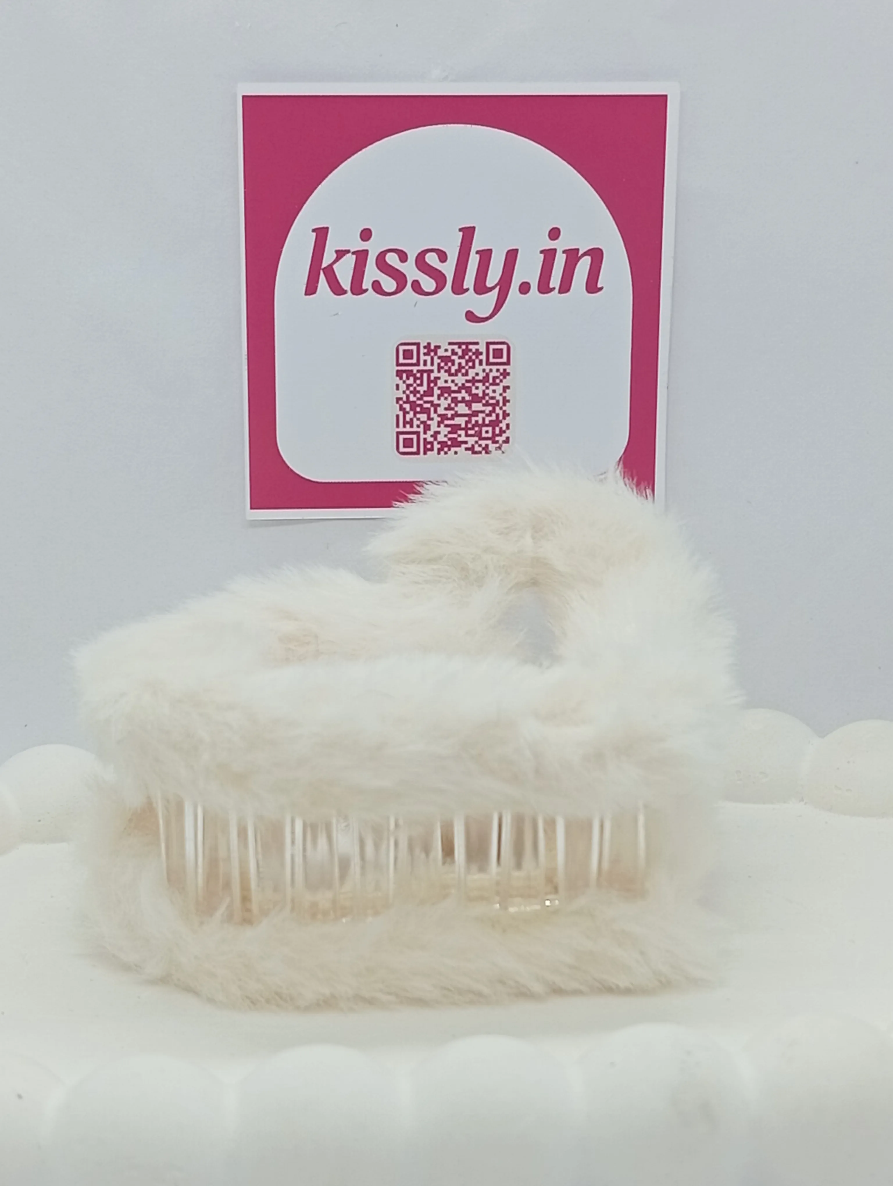 Faux Fur Hair Claw Clip