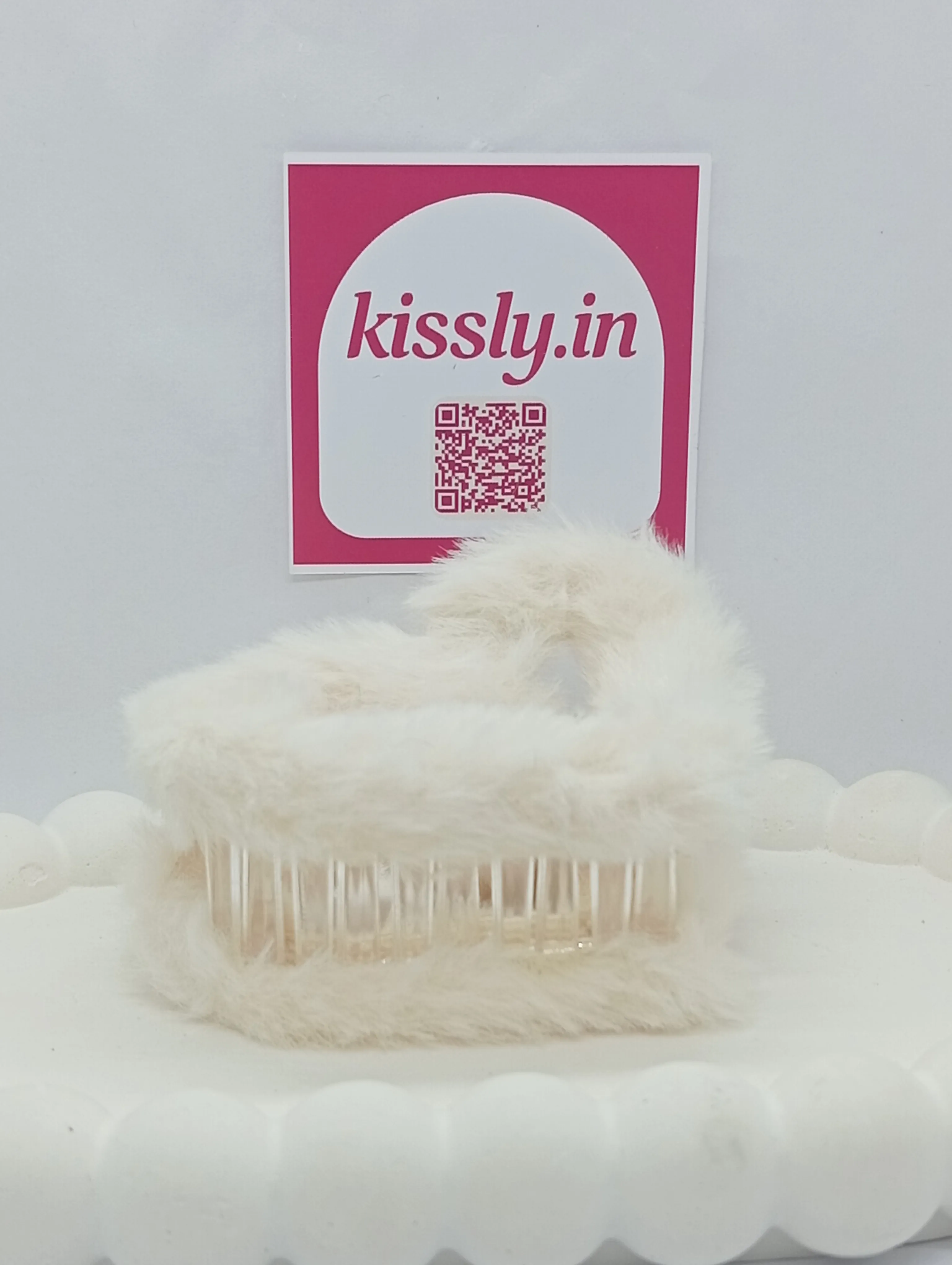 Faux Fur Hair Claw Clip