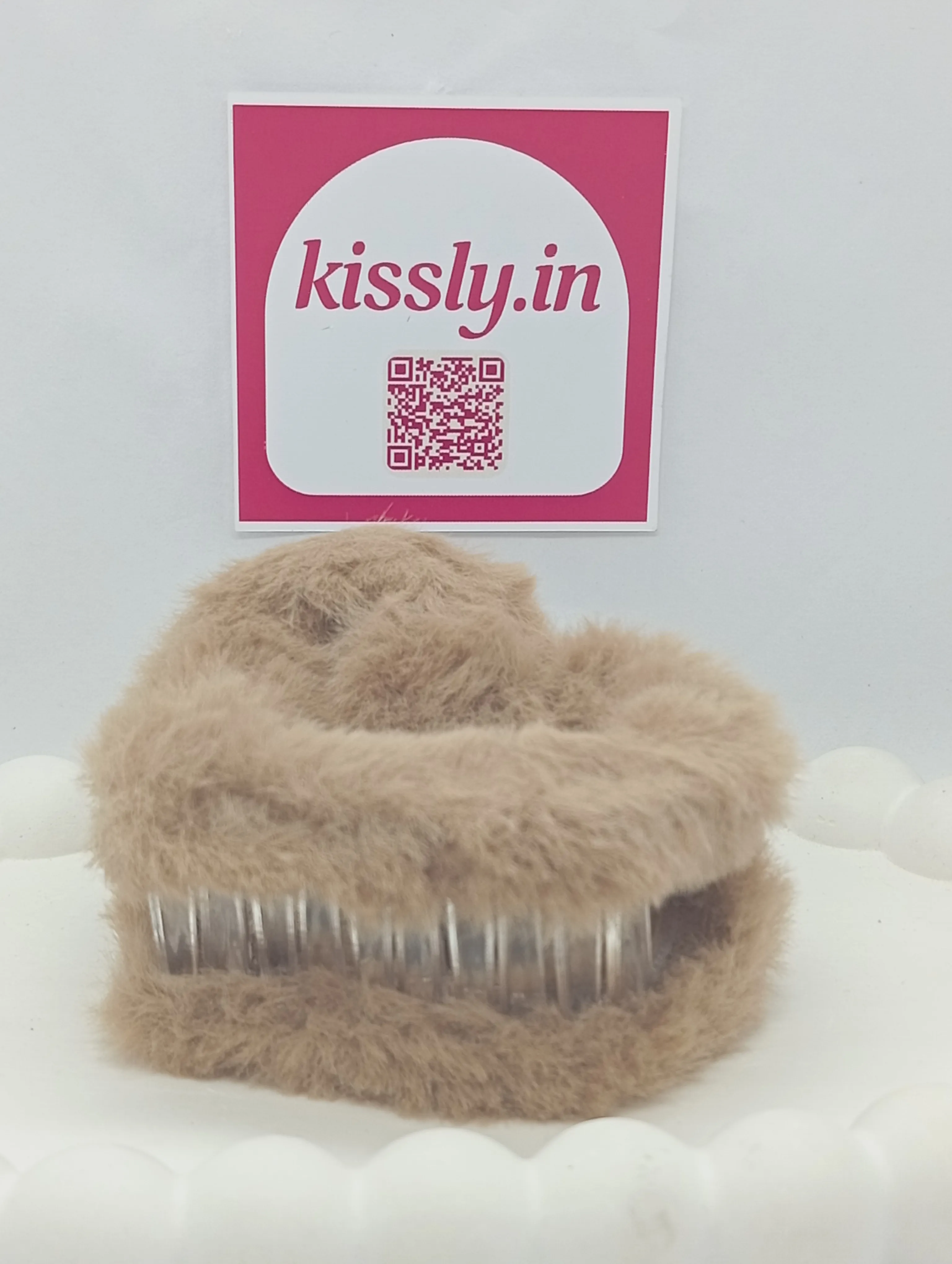 Faux Fur Hair Claw Clip