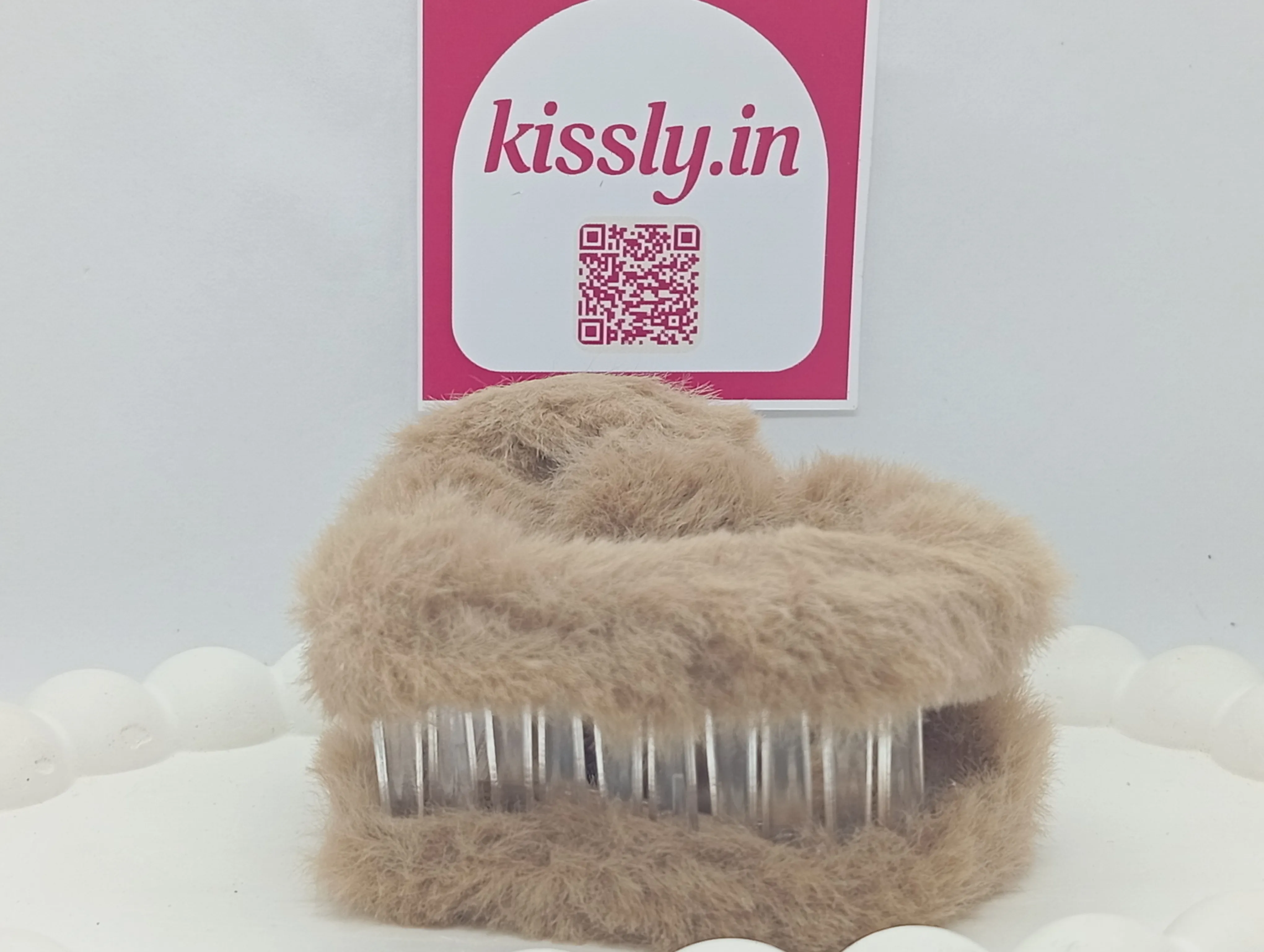 Faux Fur Hair Claw Clip