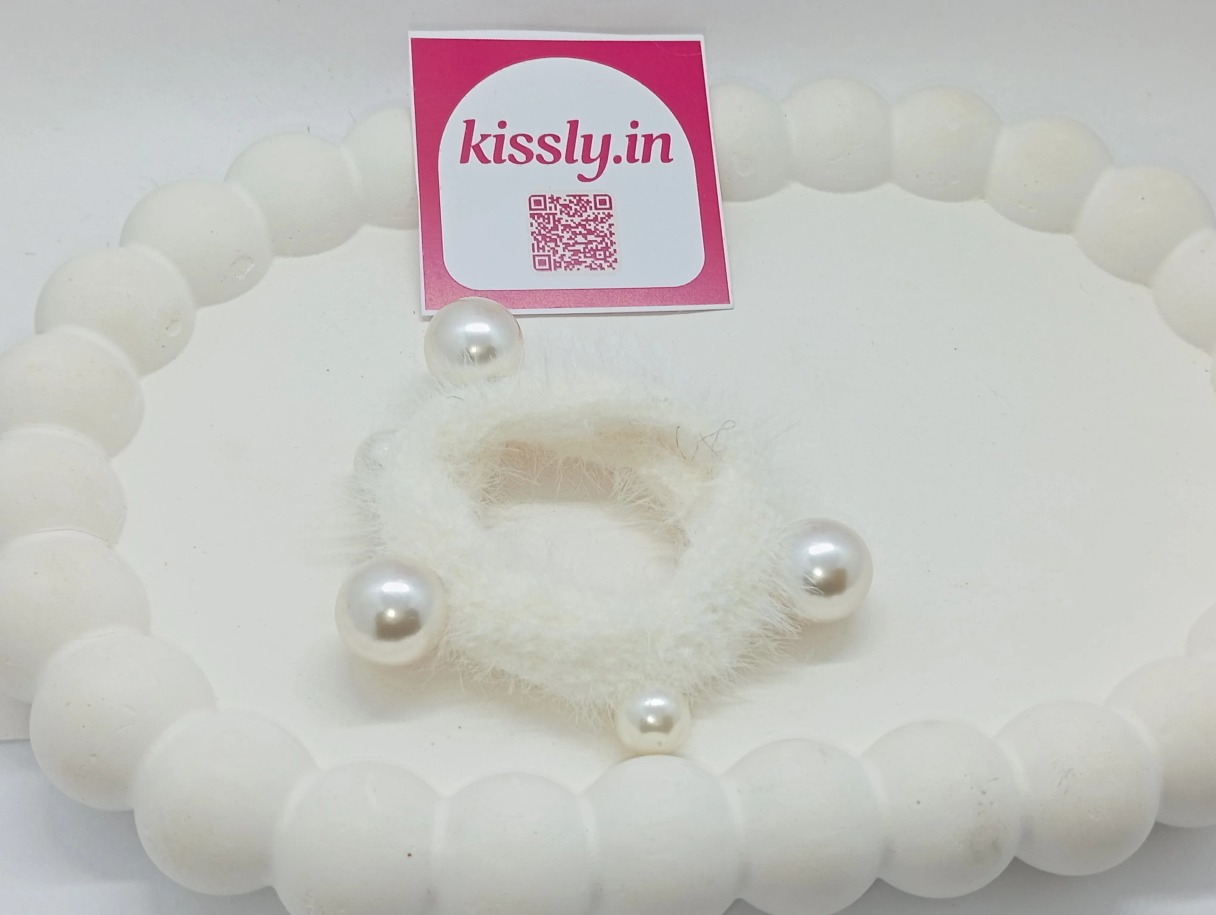 Faux Pearl Hair Tie