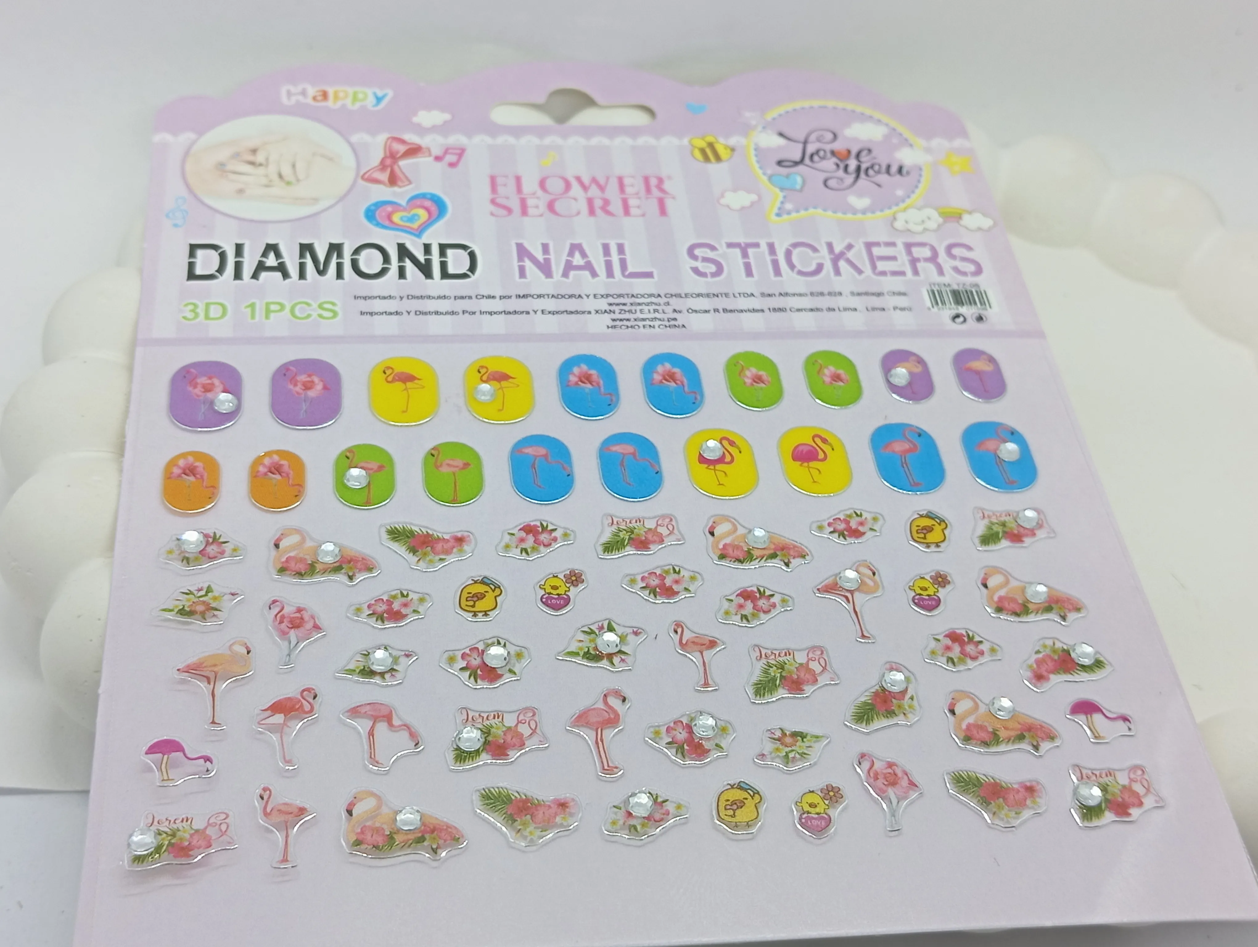 Flower Secret 3D Nail Stickers