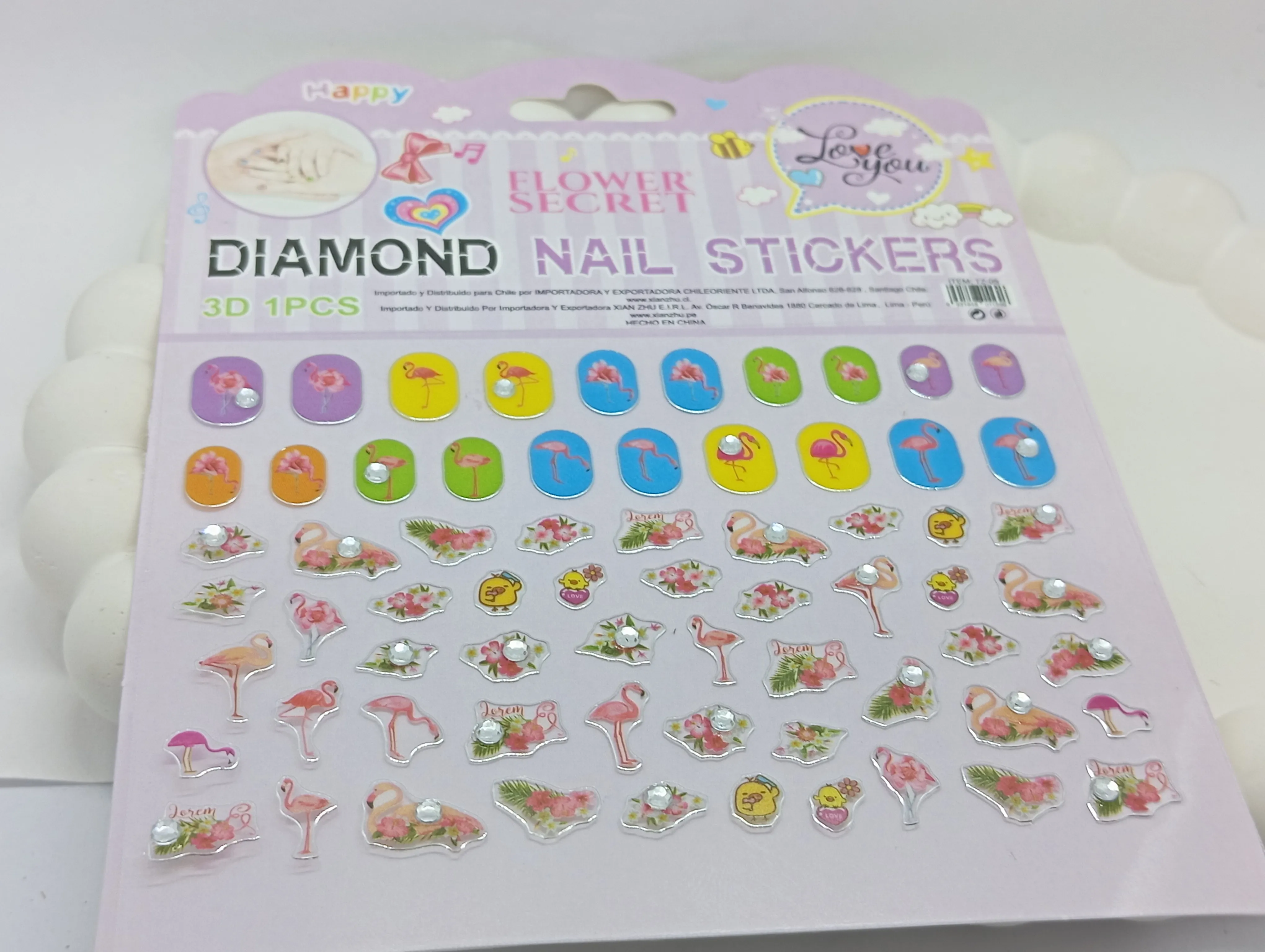 Flower Secret 3D Nail Stickers