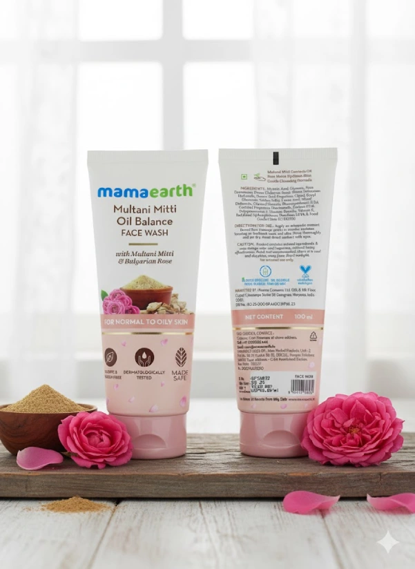 Mamaearth Multani Mitti Oil Balance Face Wash