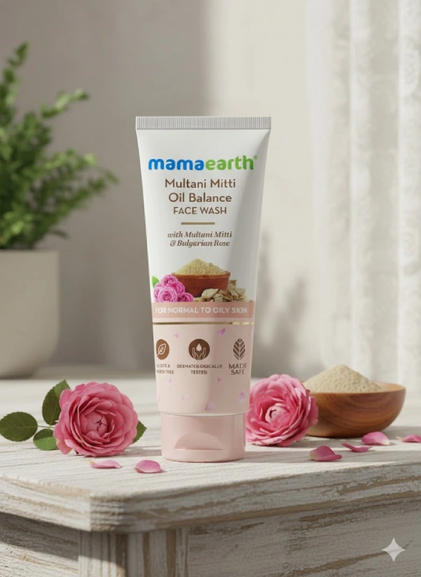 Mamaearth Multani Mitti Oil Balance Face Wash