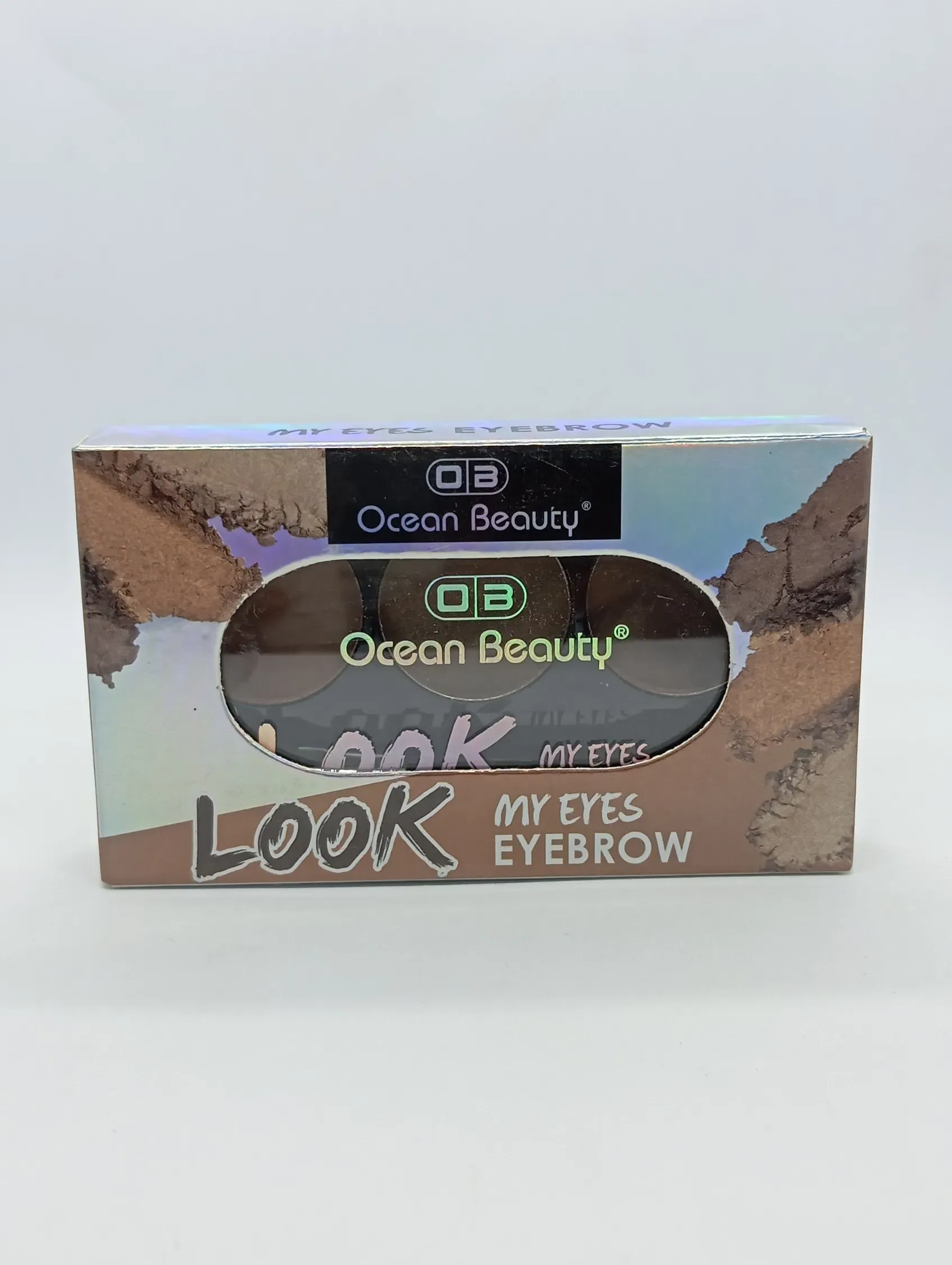  Ocean Beauty 3-in-1 Eyebrow Kit – Natural Shades with Brush Applicator