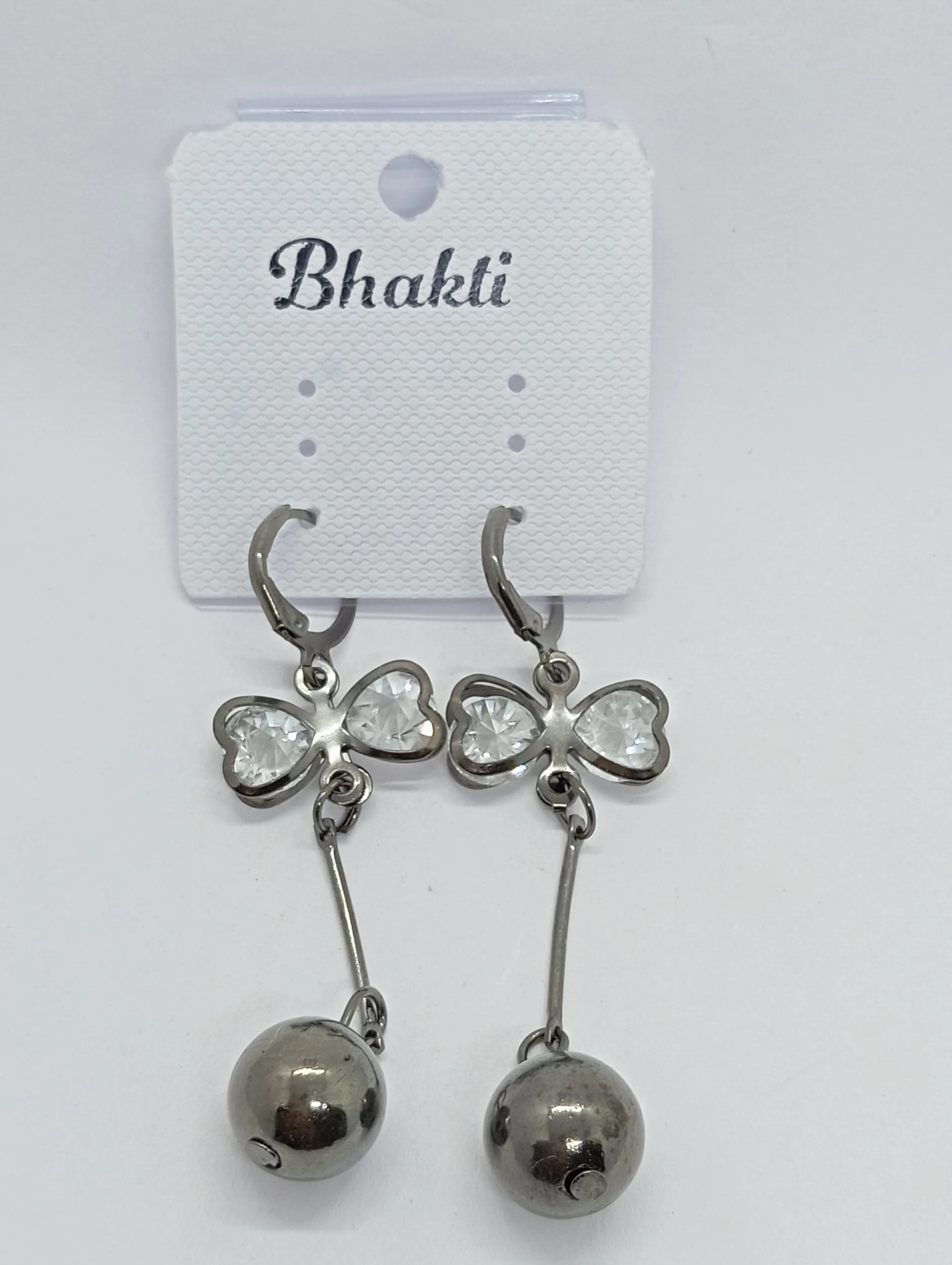 Butterfly Crystal Drop Earrings