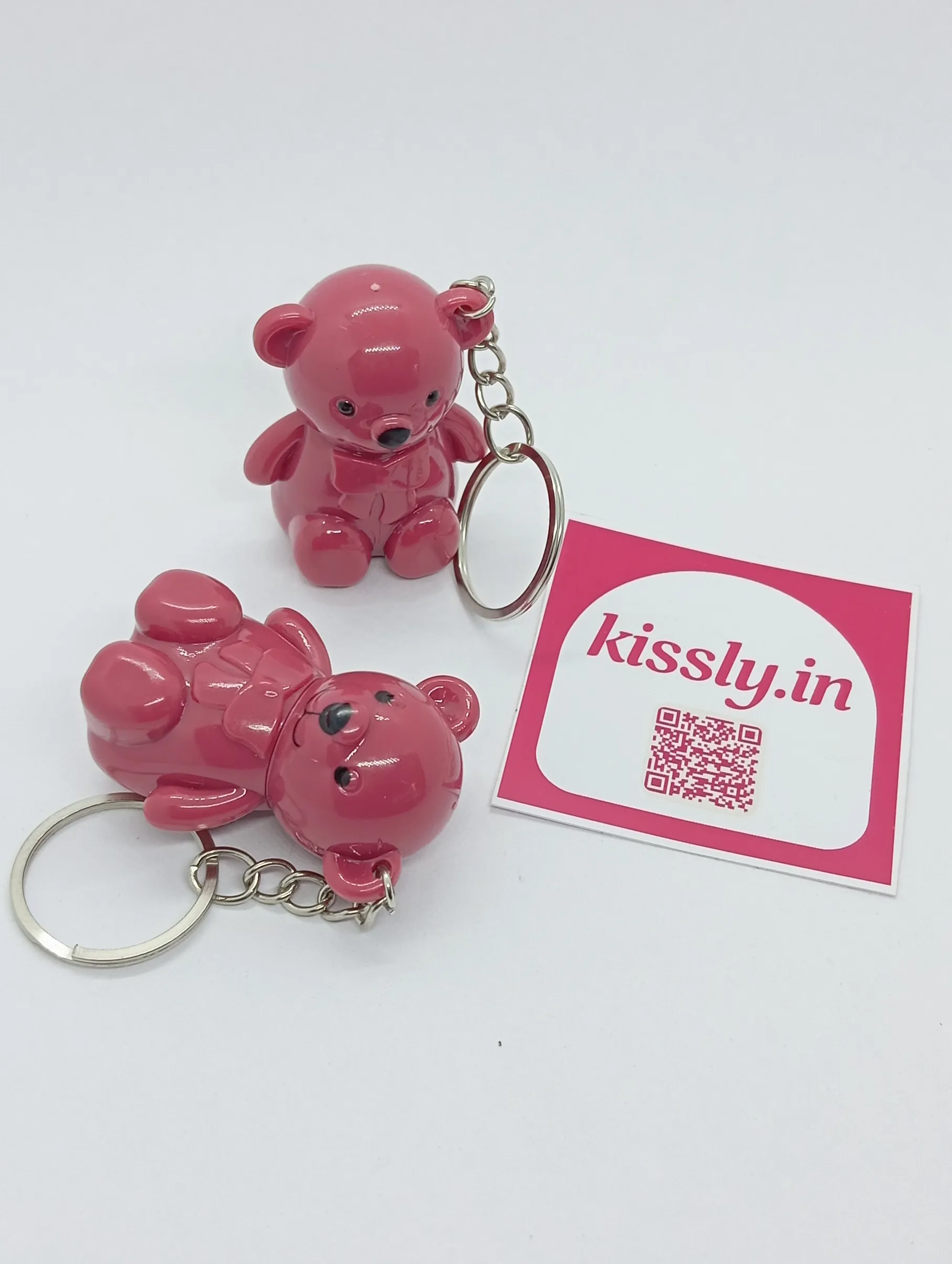 Cute Bear Lip Gloss Keychain