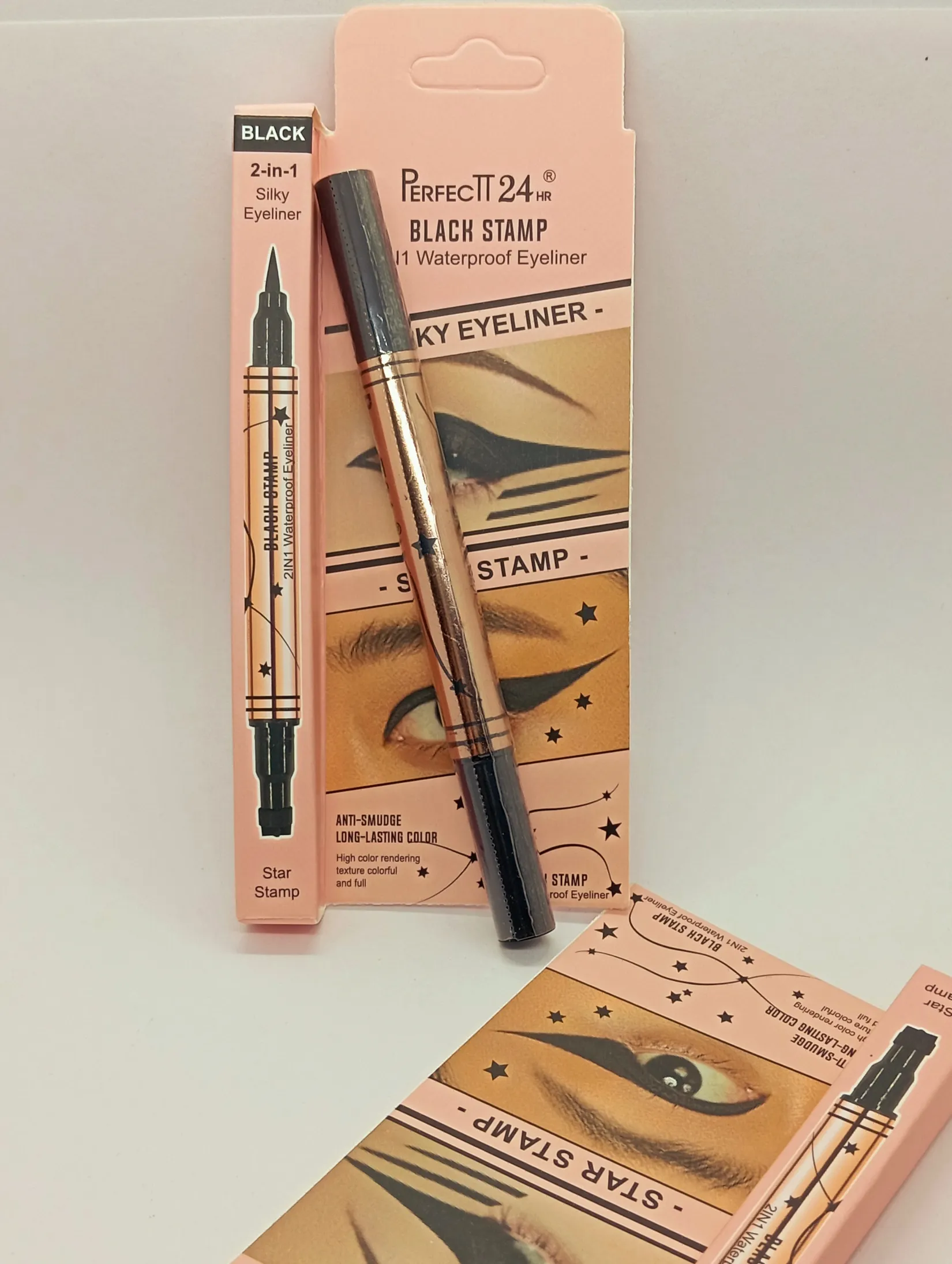 Perfect 24HR Black Stamp 2-in-1 Waterproof Eyeliner