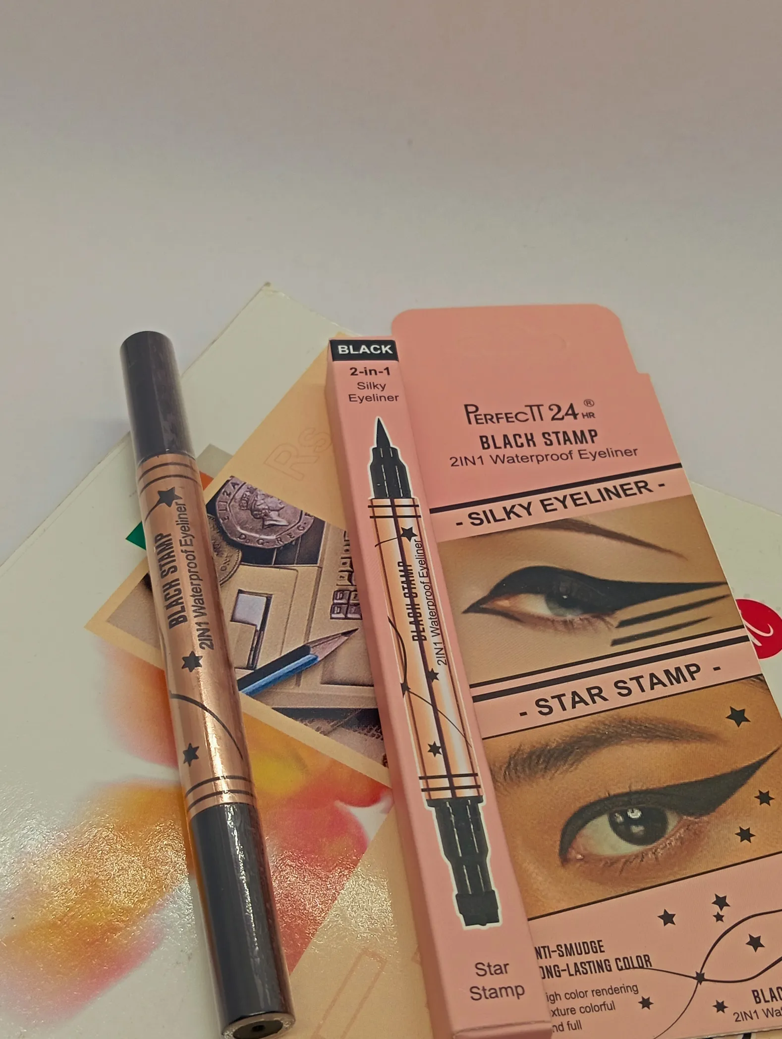 Perfect 24HR Black Stamp 2-in-1 Waterproof Eyeliner