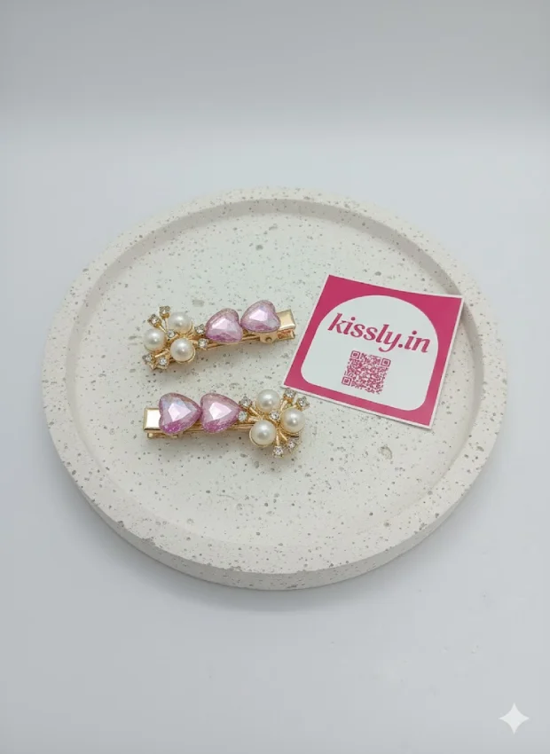 Pearl and Crystal Hair Clip
