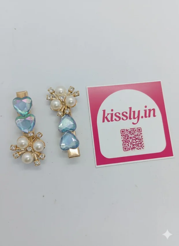 Pearl and Crystal Hair Clip