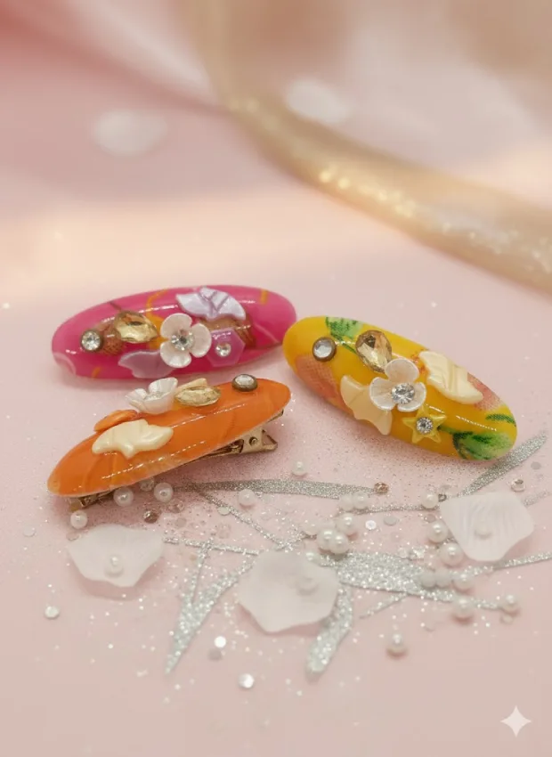 Floral Decorative Hair Clips