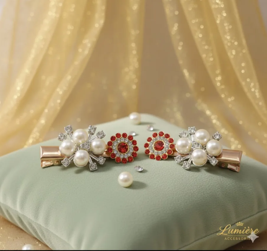 Pearl and Crystal Drop Earrings