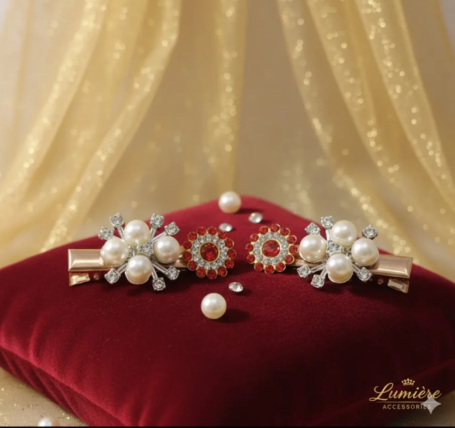 Pearl and Crystal Drop Earrings