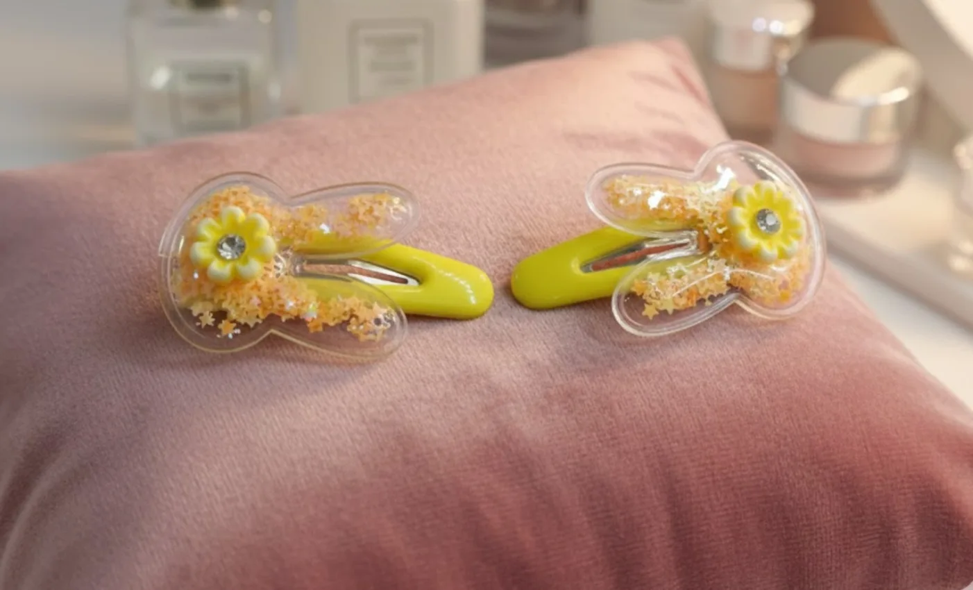 Star and Flower Hair Clips