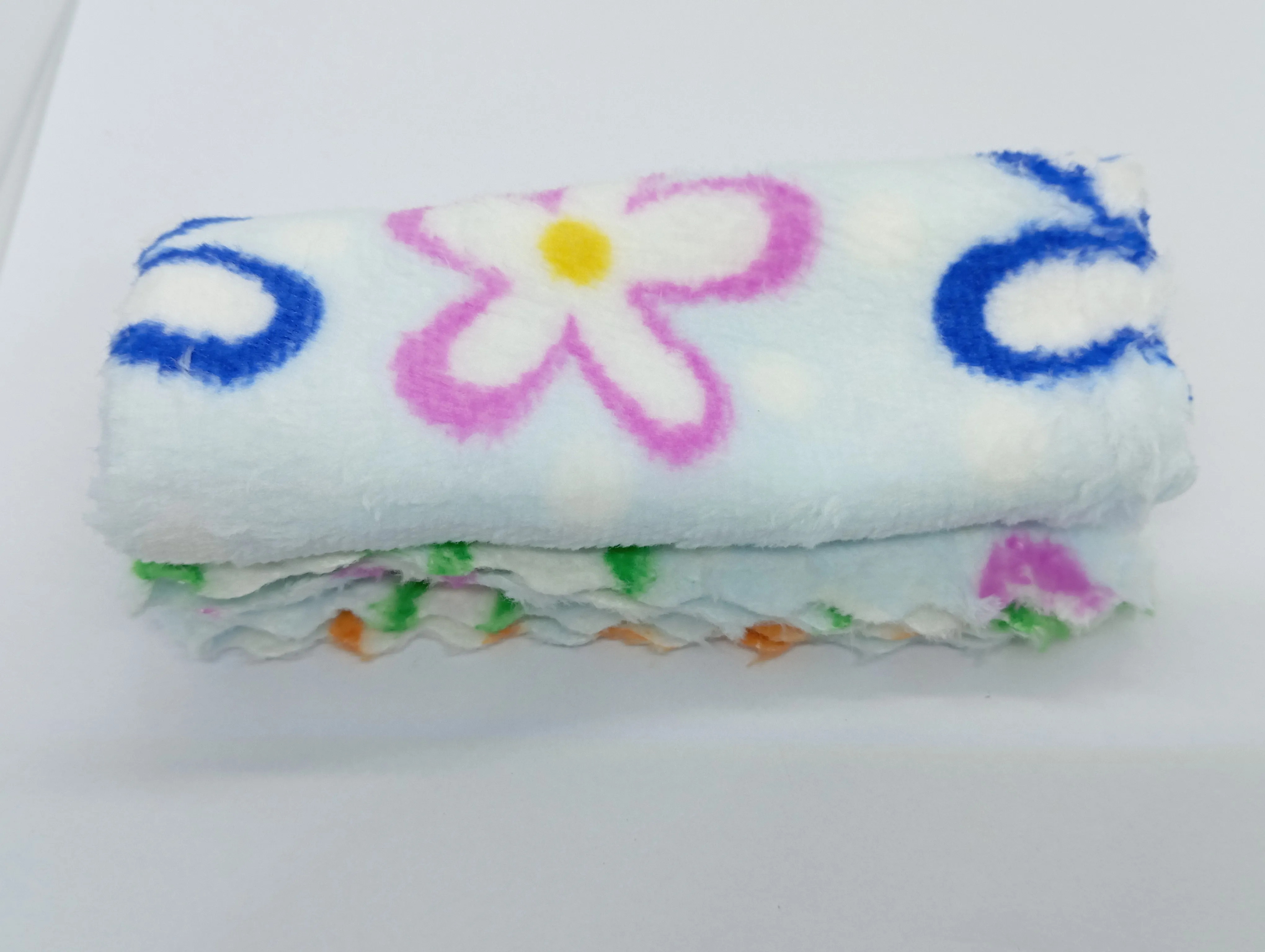 Floral Patterned Fleece Blanket