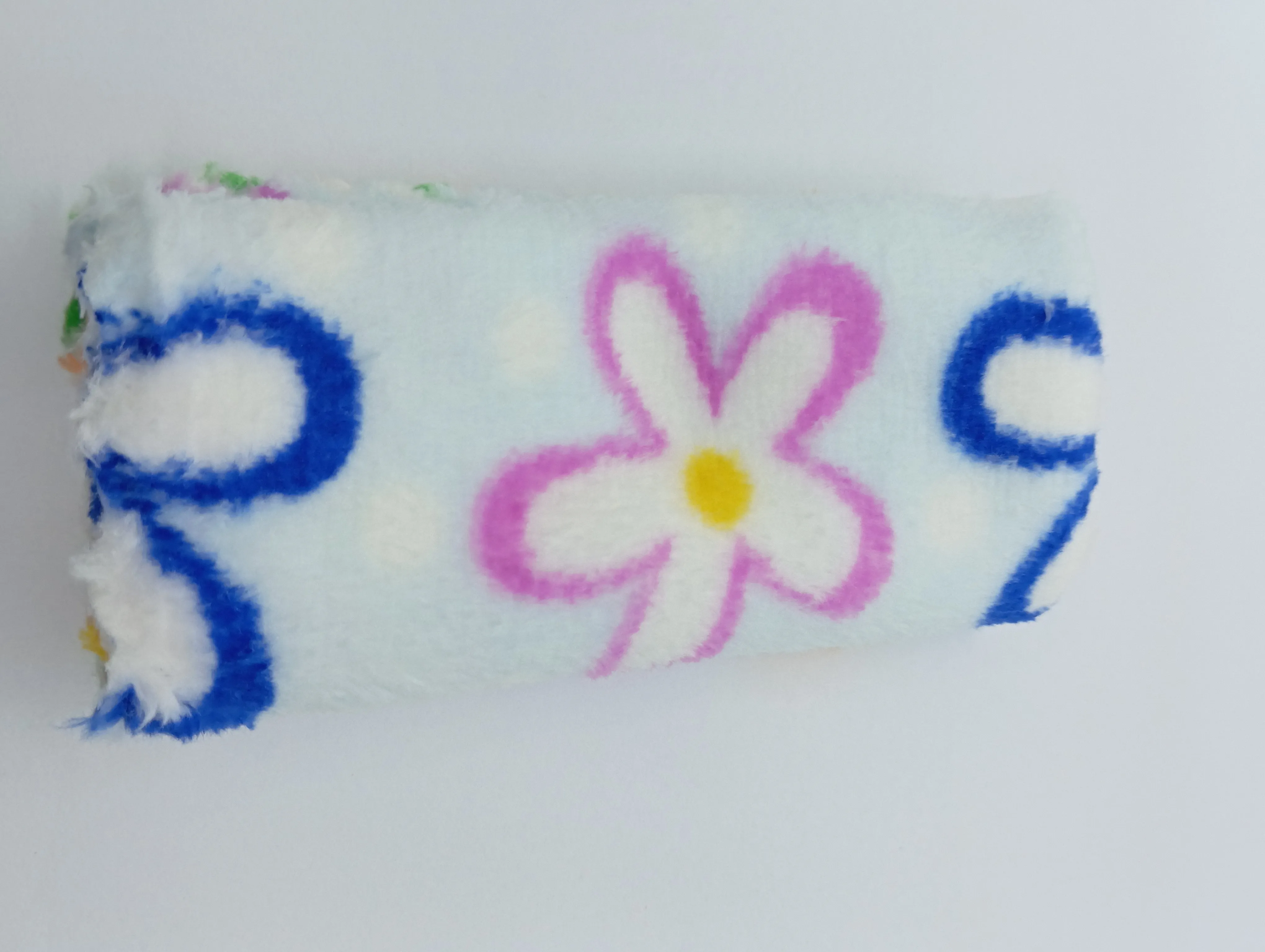 Floral Patterned Fleece Blanket