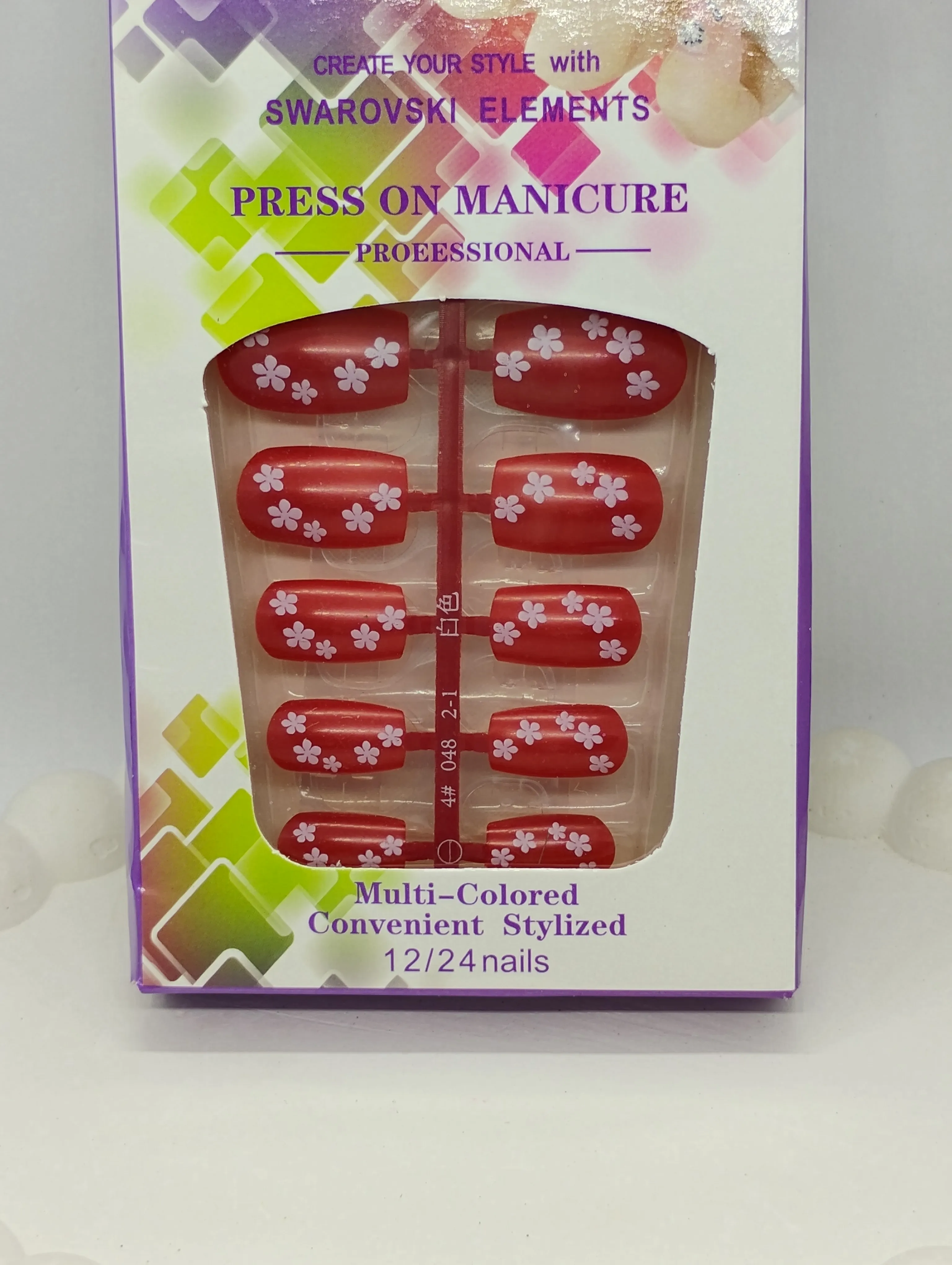 Press On Manicure with Swarovski Elements