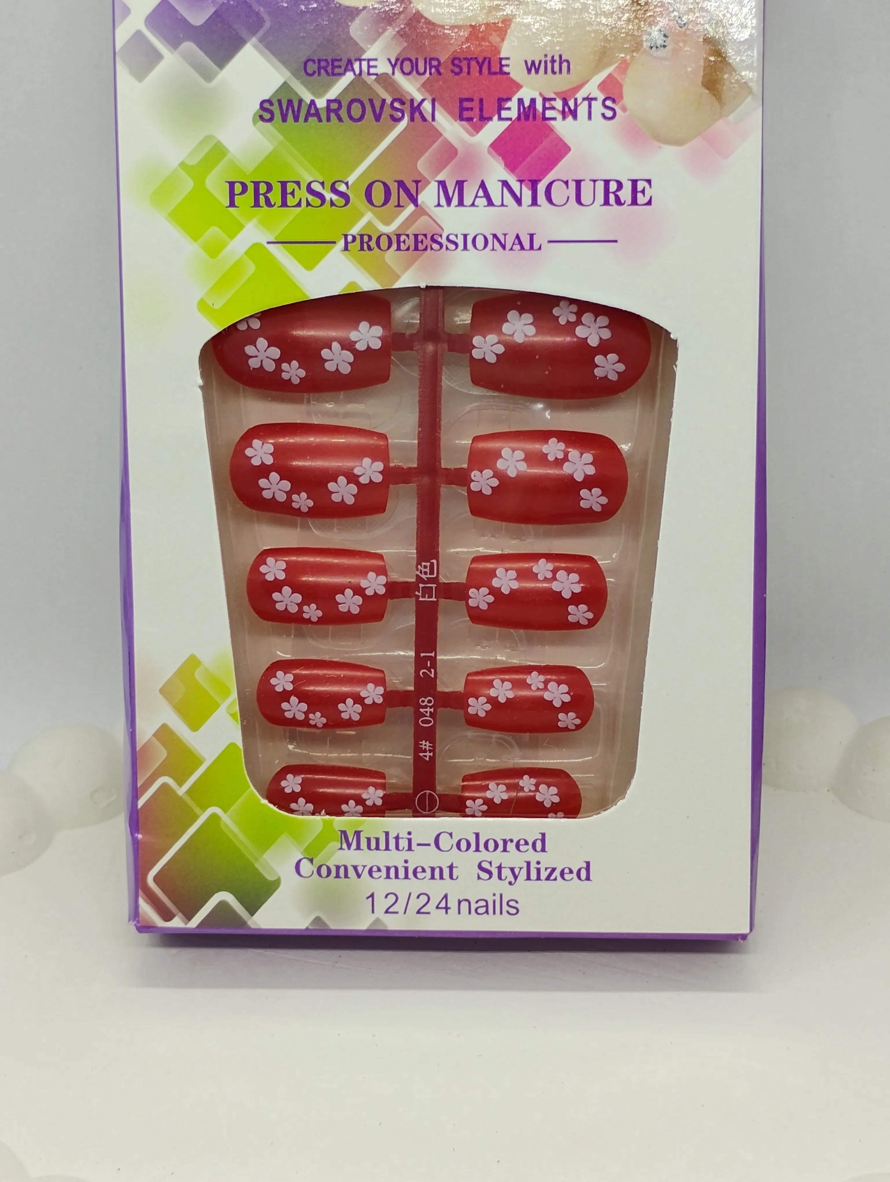 Press On Manicure with Swarovski Elements