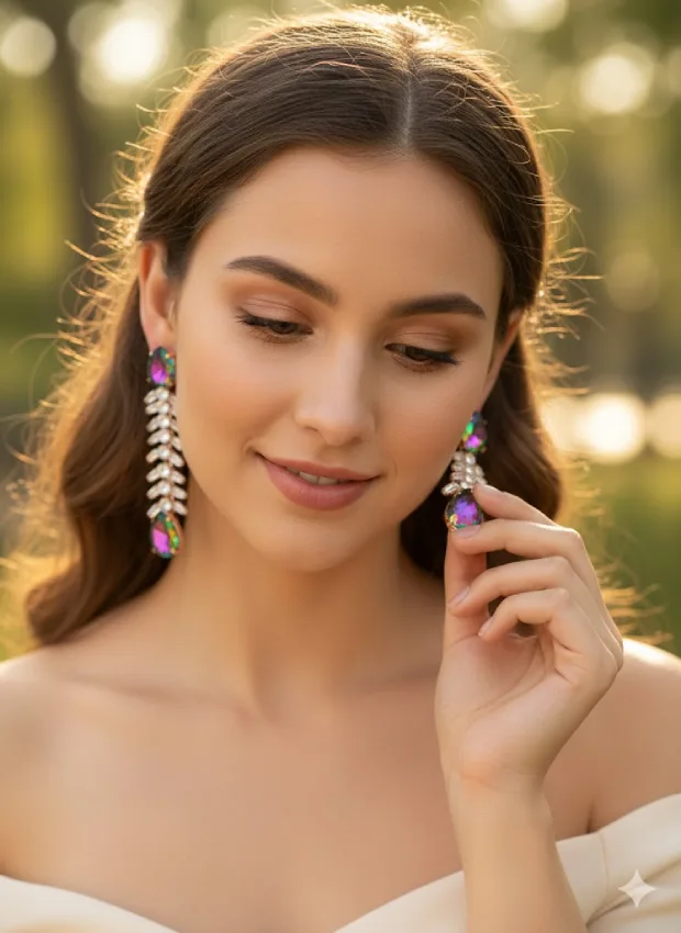 Crystal Drop Earrings
