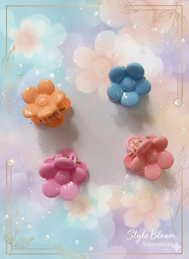 Flower Hair Clips