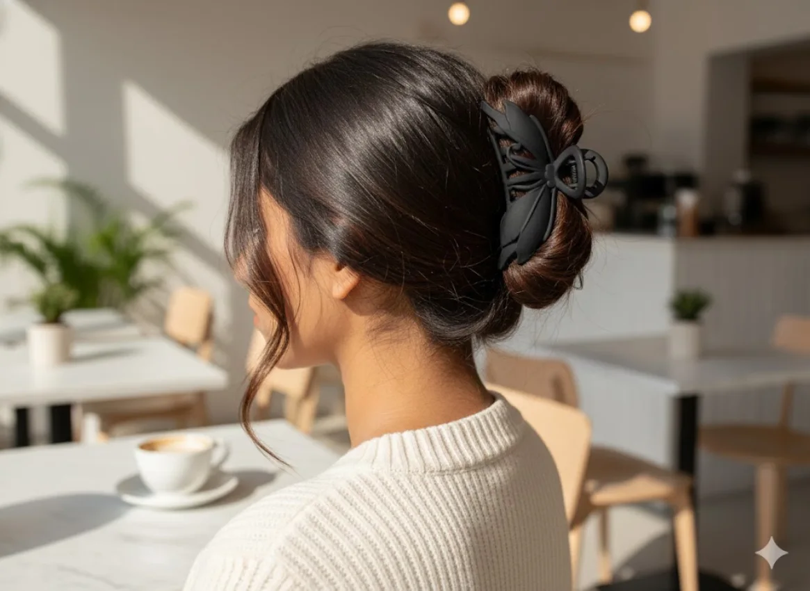 Floral Hair Claw Clip