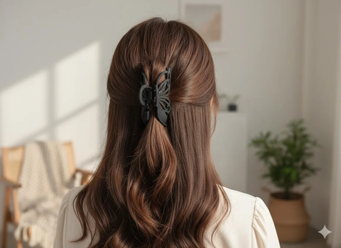 Floral Hair Claw Clip