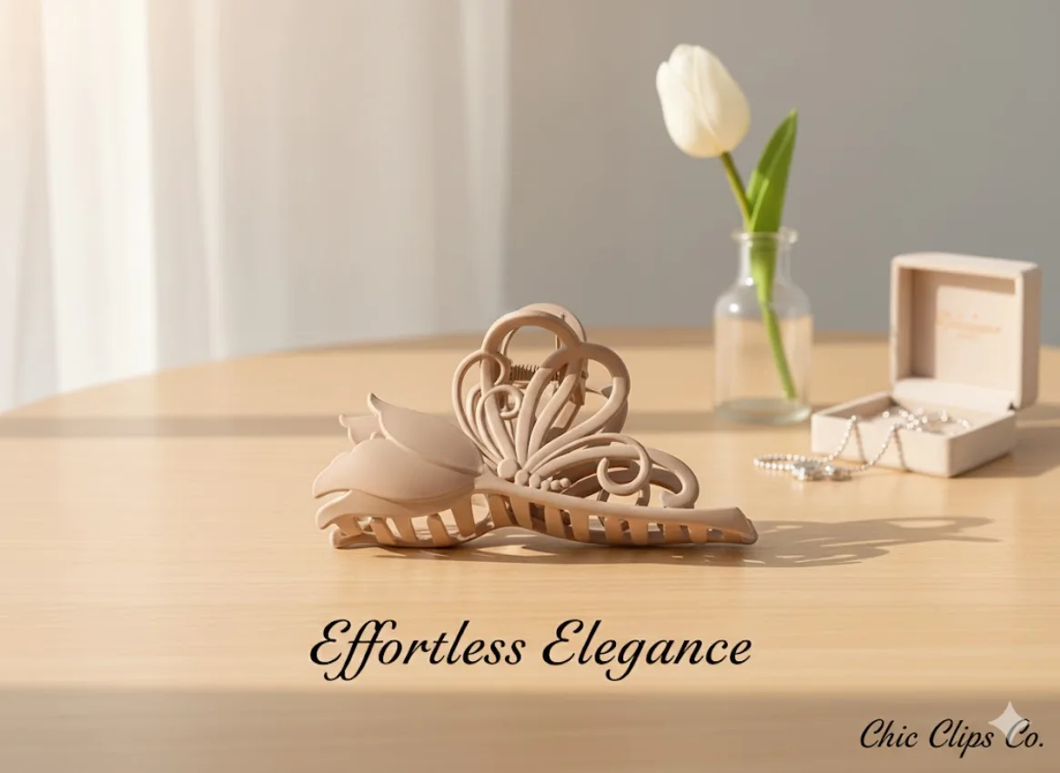 Floral Hair Claw Clip