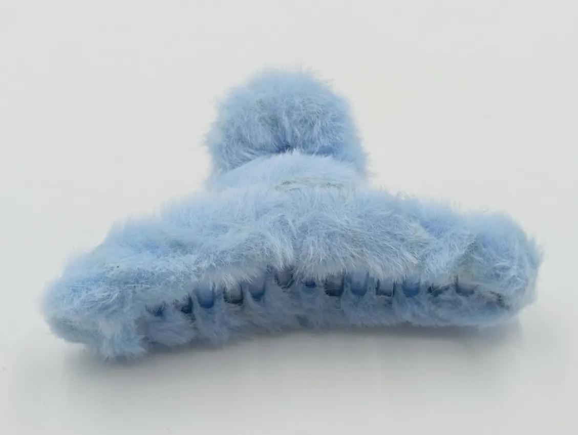 Faux Fur Hair Claw Clip