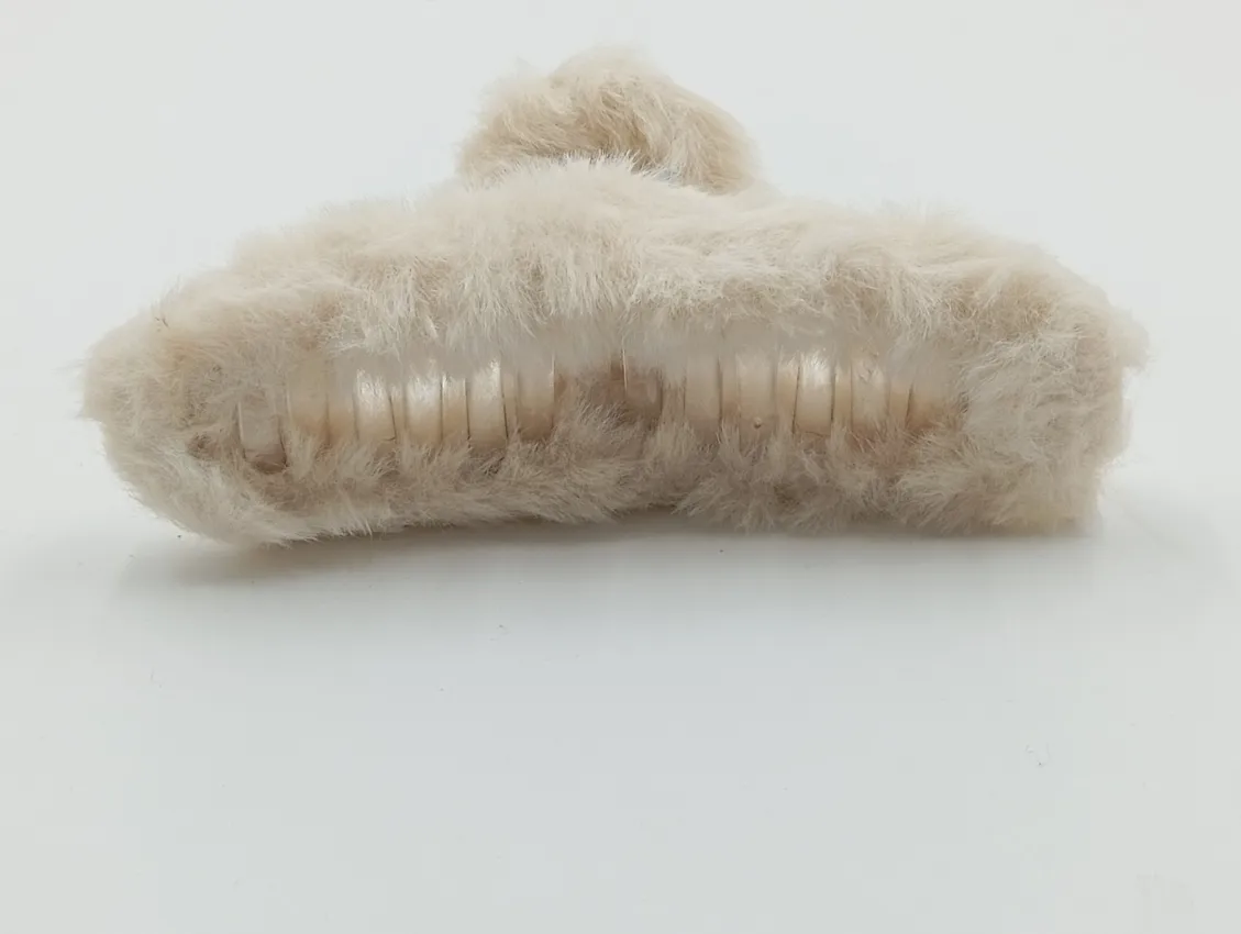 Faux Fur Hair Claw Clip