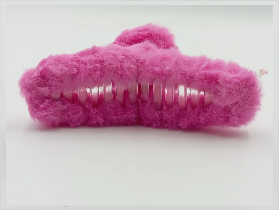 Faux Fur Hair Claw Clip