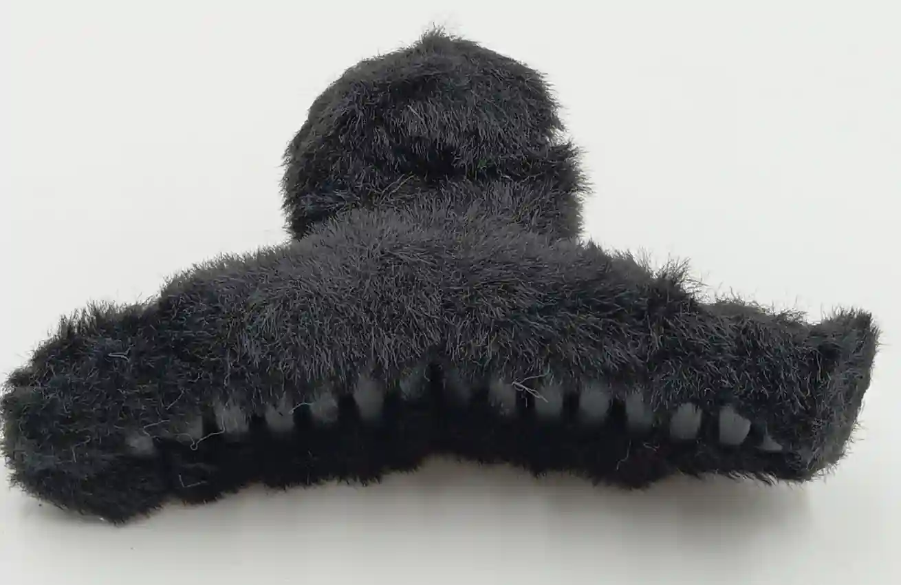 Faux Fur Hair Claw Clip