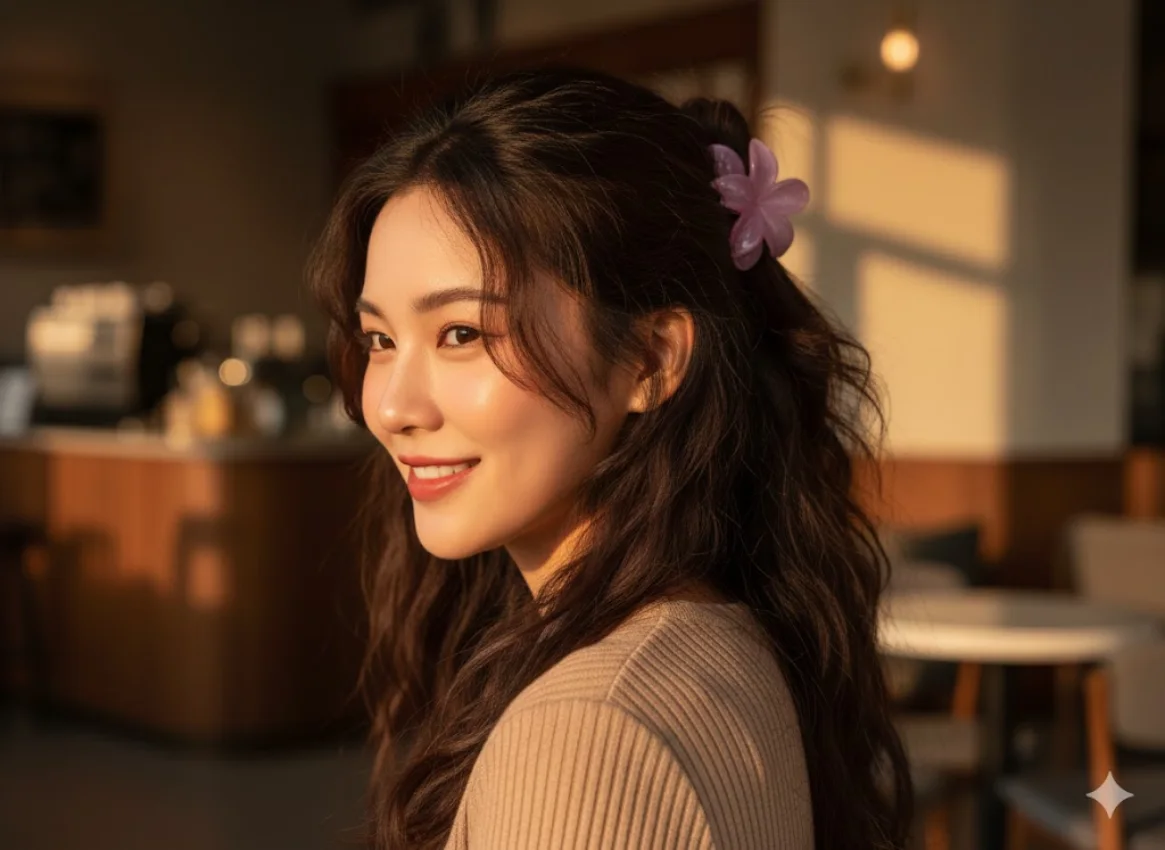 Flower Shaped Hair Clip