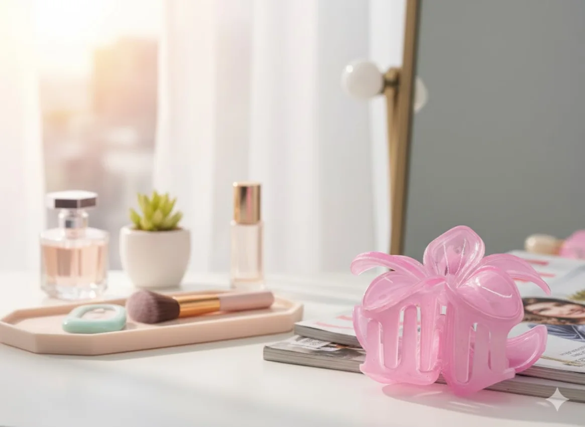 Flower Shaped Hair Clip