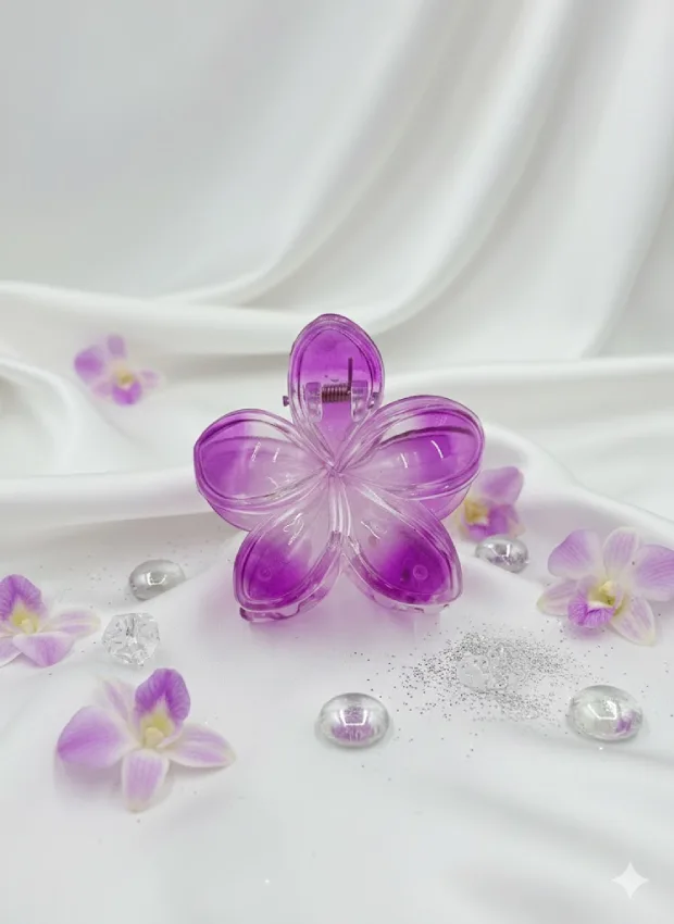 Flower Hair Claw Clip