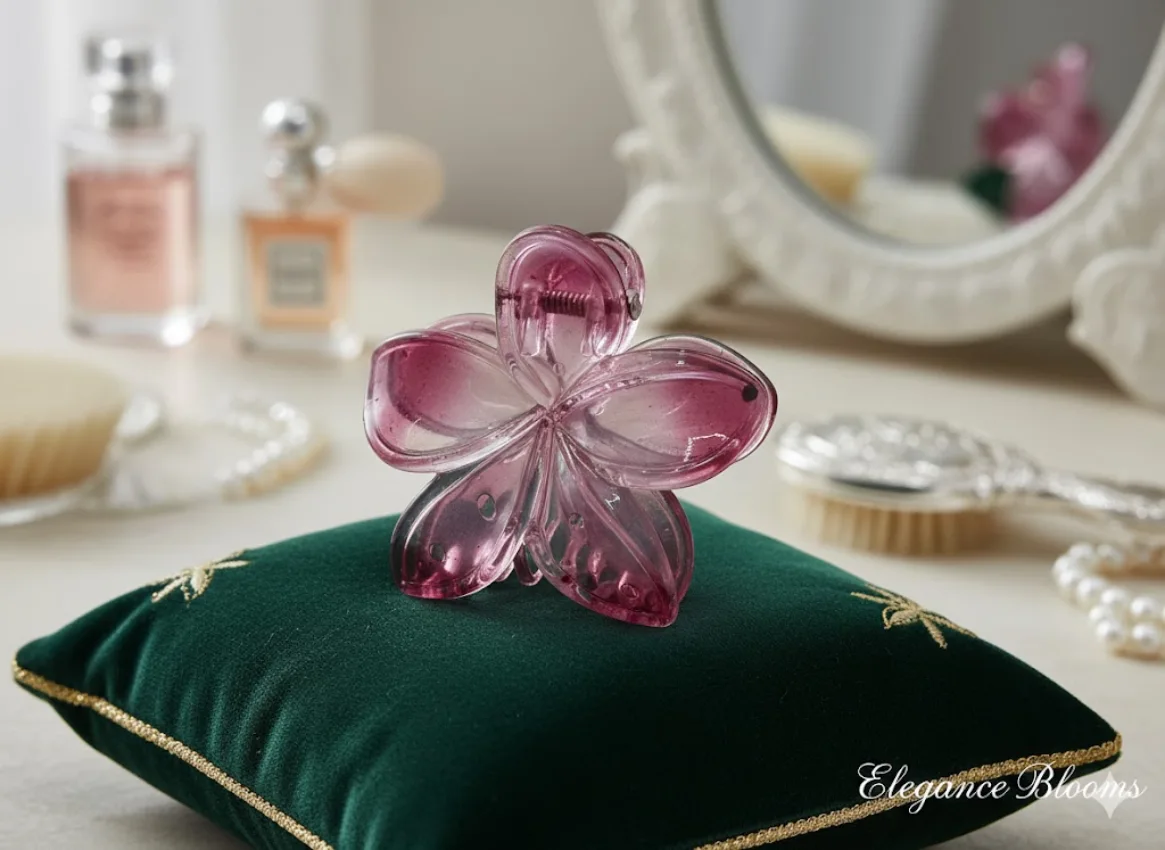 Floral Hair Claw Clip