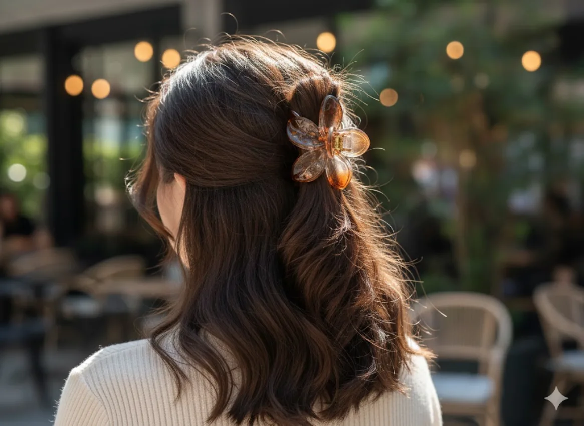 Flower Hair Claw Clip