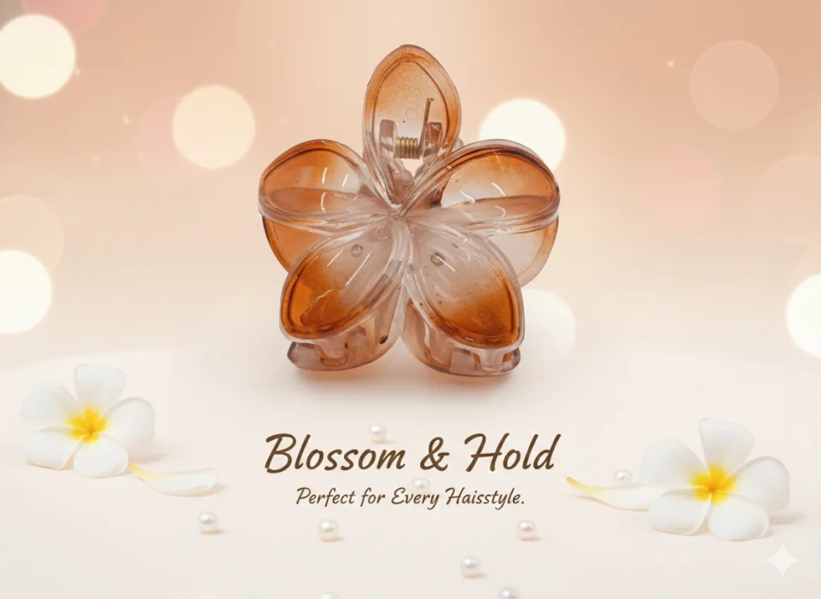 Flower Hair Claw Clip