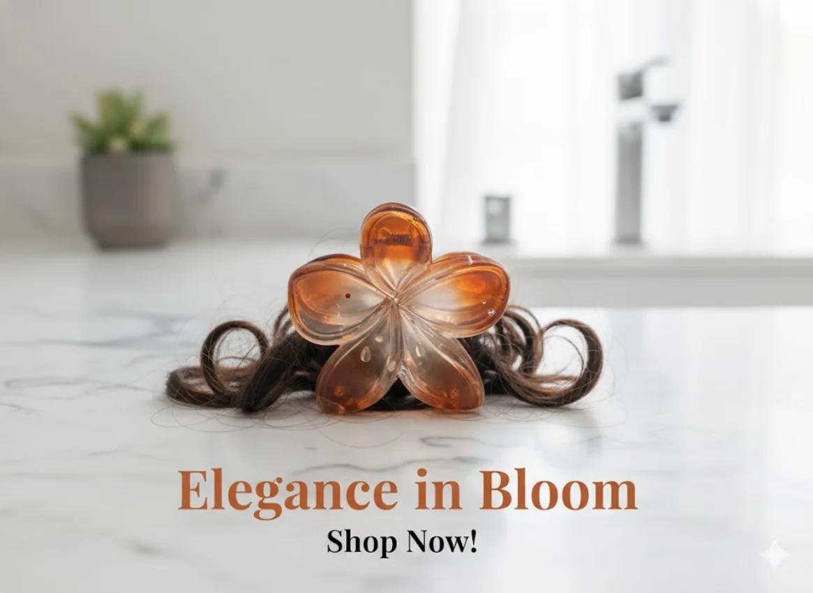 Flower Hair Claw Clip