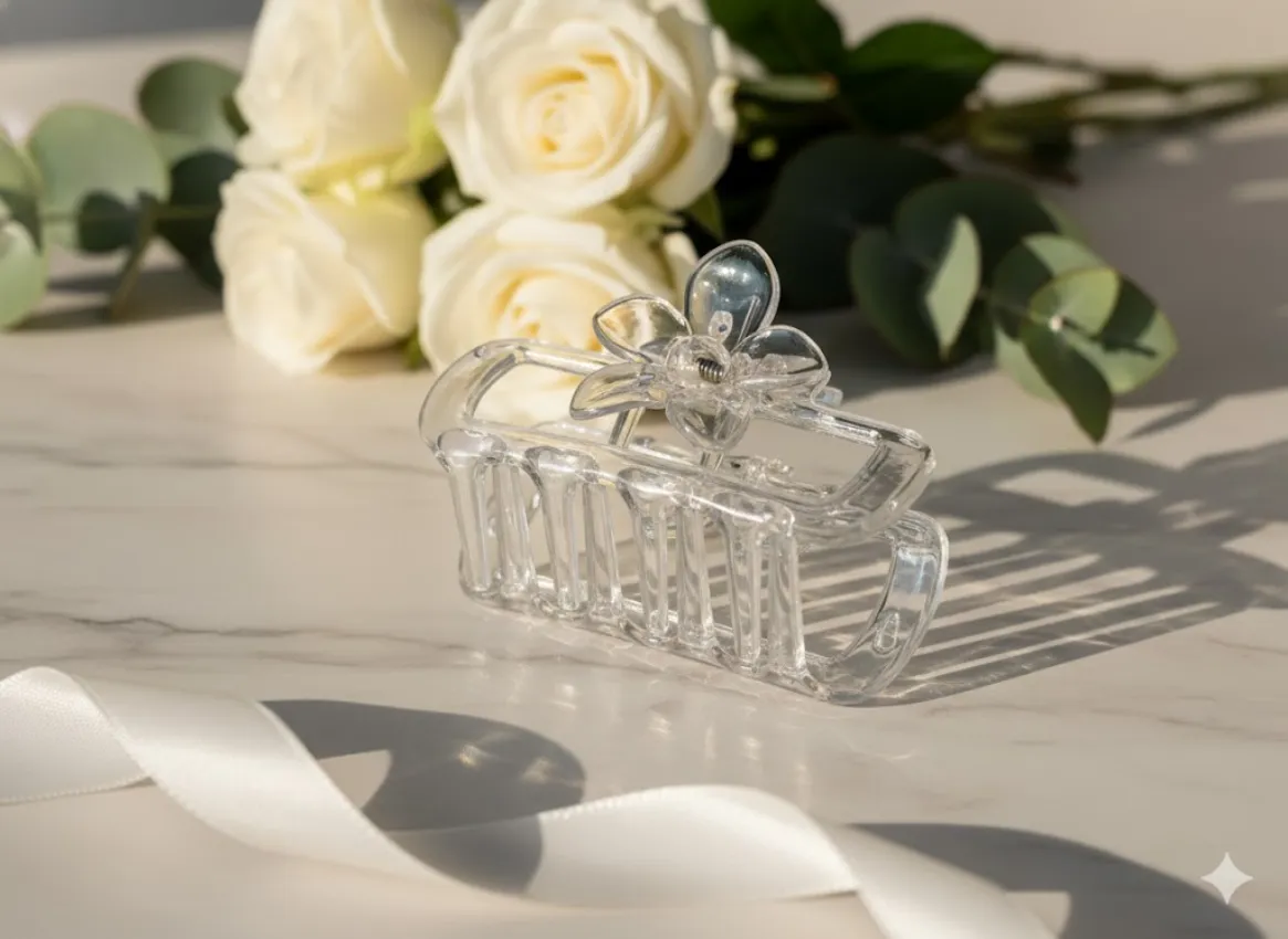Flower Design Hair Claw Clip