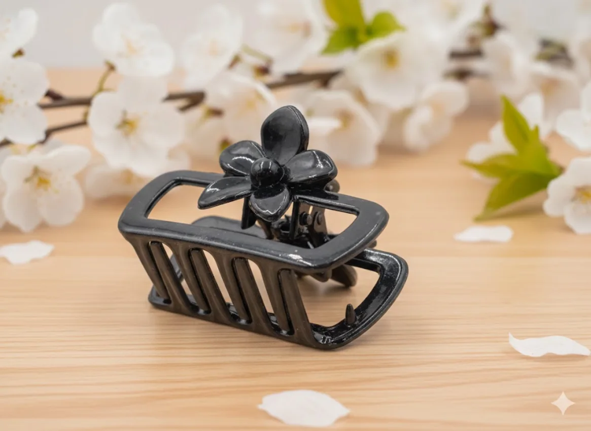 Floral Hair Claw Clip