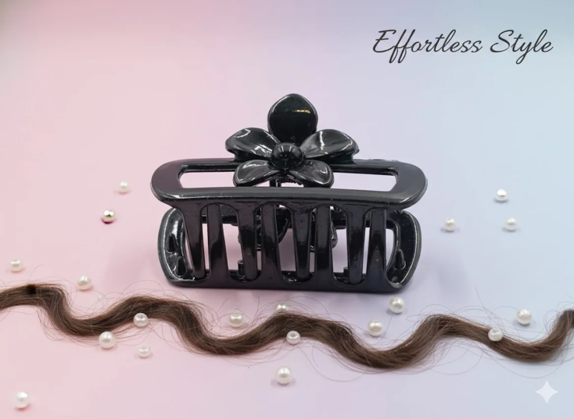 Floral Hair Claw Clip