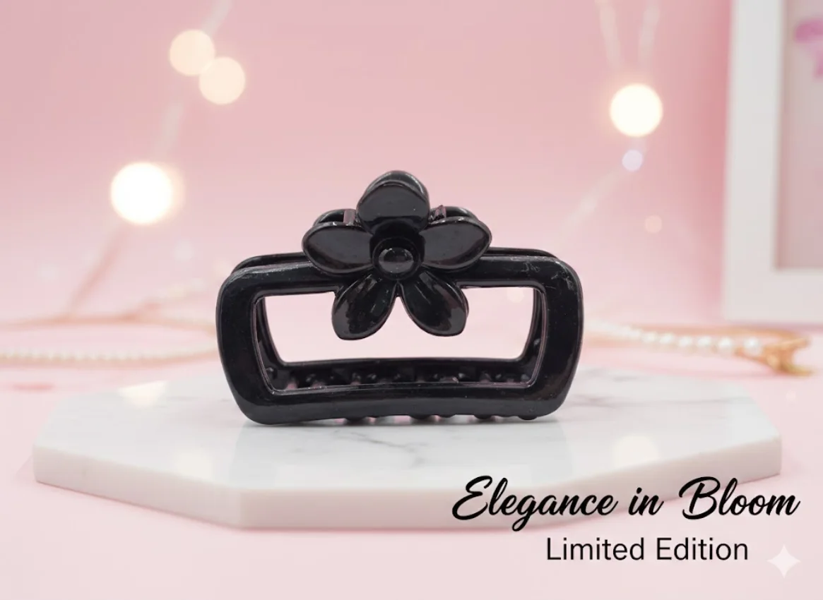 Floral Hair Claw Clip