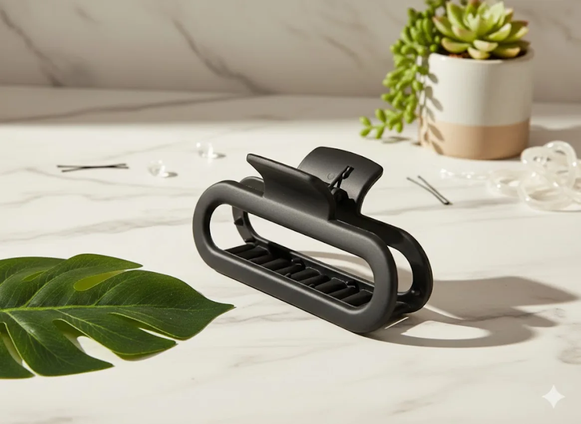Matte Black Hair Claw Clip