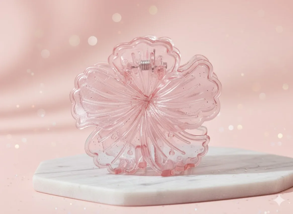 Floral Hair Claw Clip