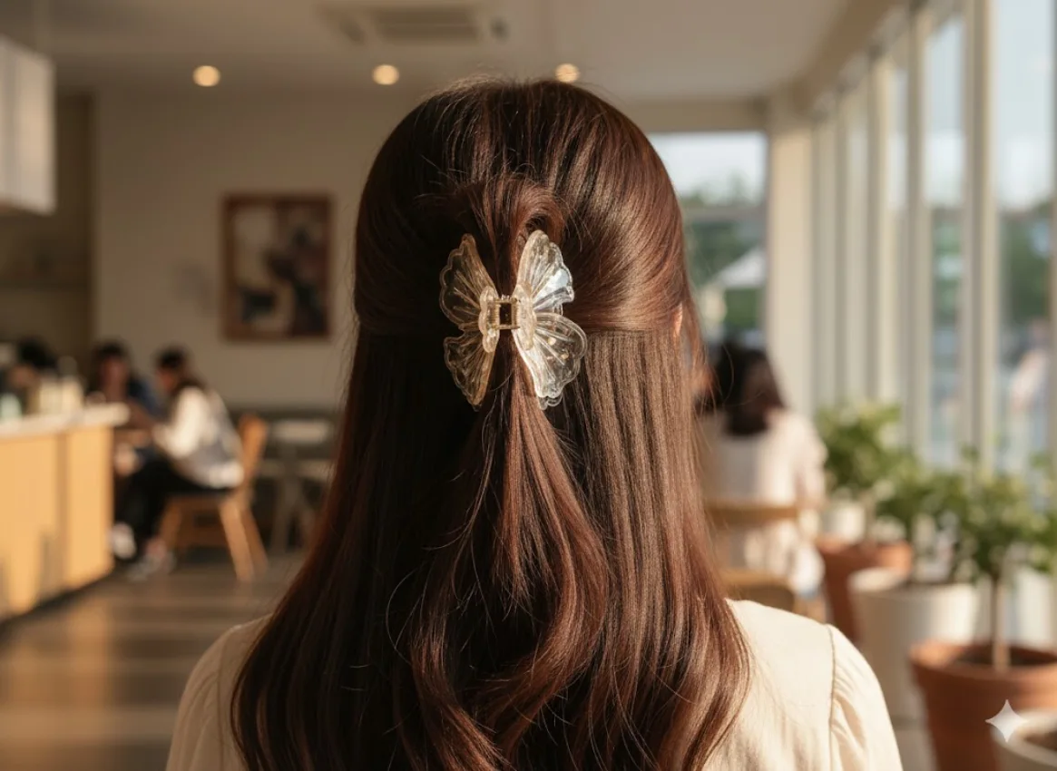 Floral Hair Claw Clip
