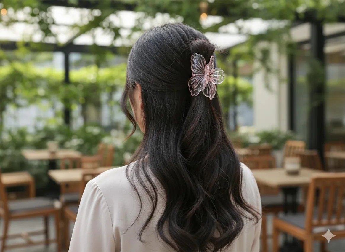 Floral Hair Claw Clip